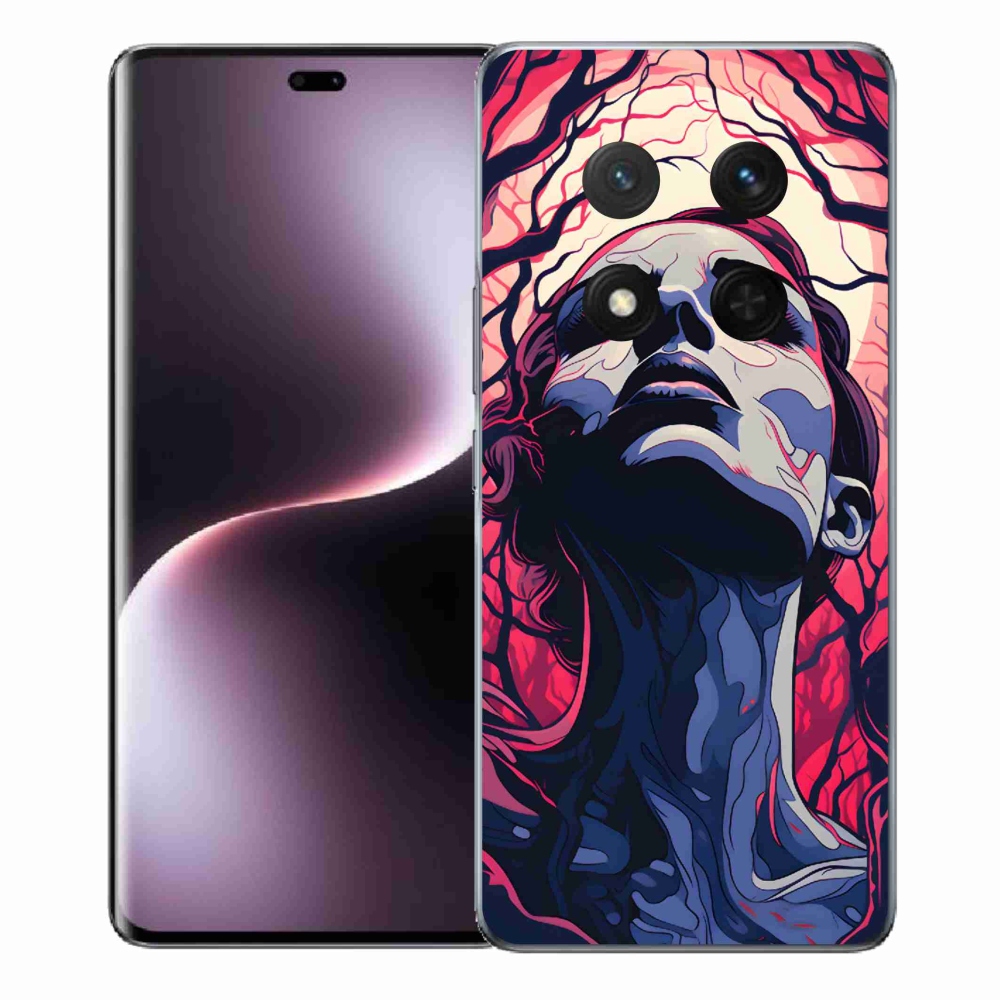 Gél borítás mmCase a Honor Magic 7 Lite 5G számára - absztrakt arc