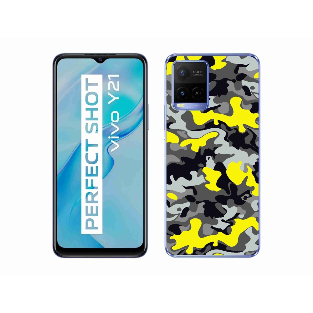 Gél védőburkolat mmCase a Vivo Y21/Y21s/Y33s készülékhez - terepszínű minta 6