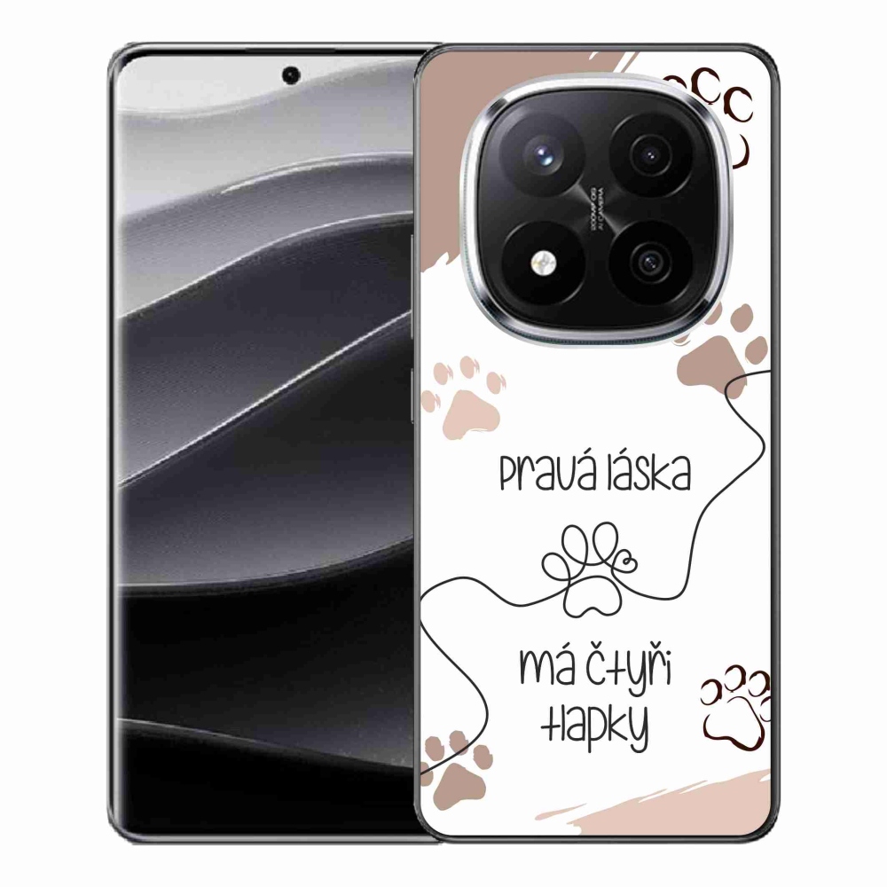 Gél borítás mmCase a Xiaomi Redmi Note 14 Pro+ 5G számára - kutyamotívum 1 fehér háttér