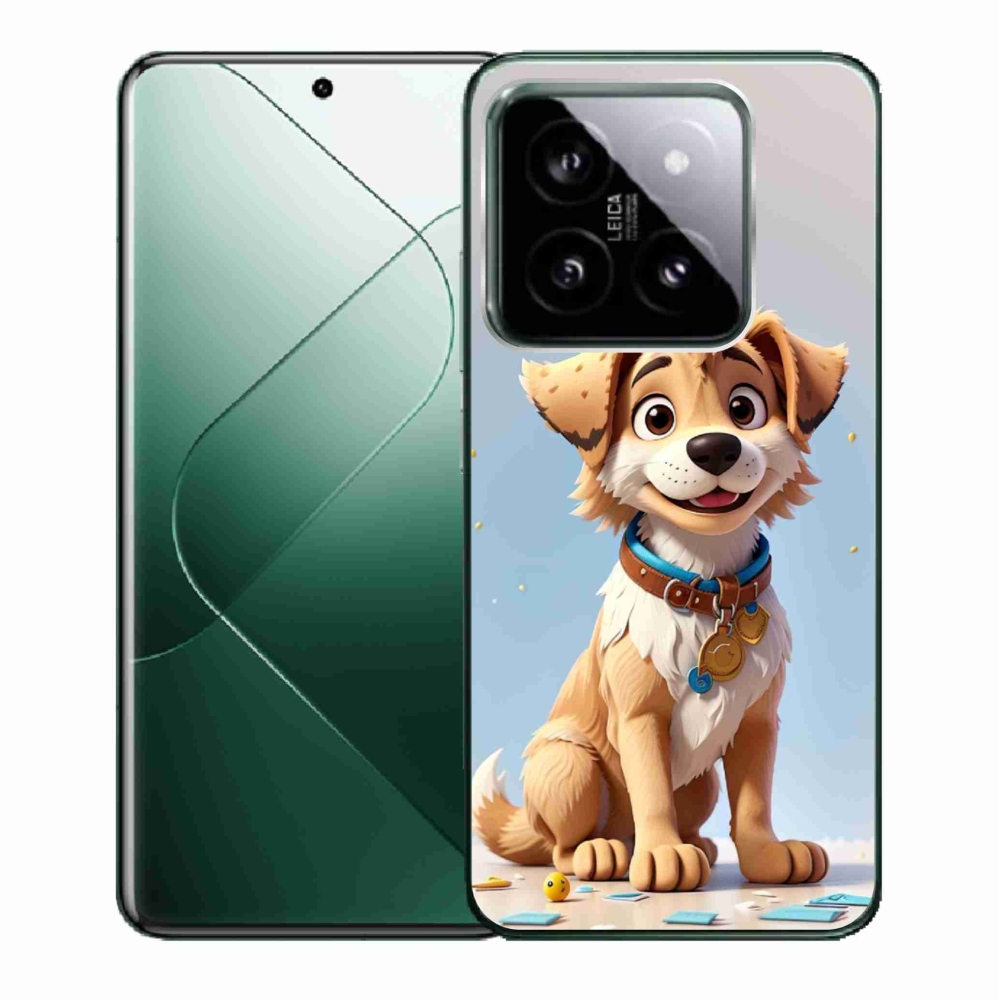 Gél borító mmCase a Xiaomi 14 - rajzfilm kiskutya számára