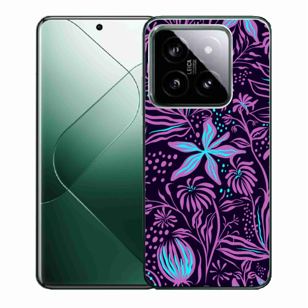 Gél borító mmCase a Xiaomi 14 - virágok 2