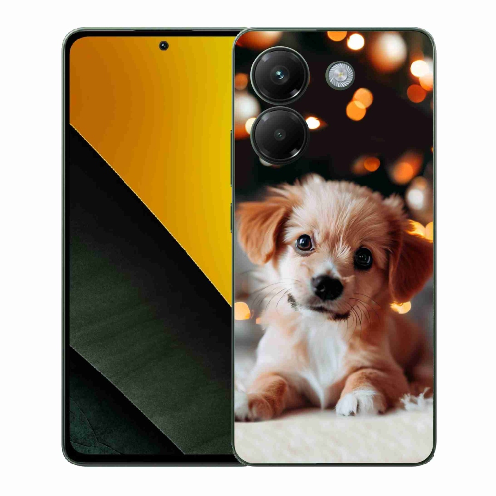 Gél borítás mmCase a Xiaomi Poco M7 Pro 5G-hez - kölyökkutyakék