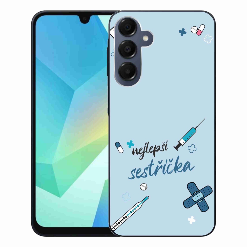 Gél borító mmCase Samsung Galaxy A16 4G/5G - legjobb kishúg kék háttérrel