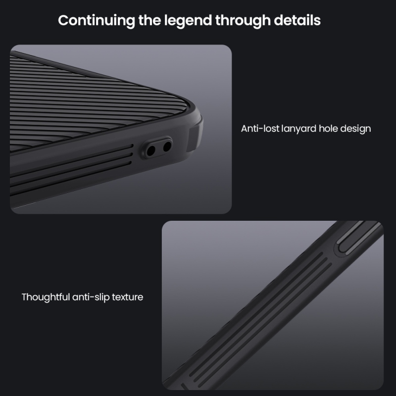 Nillkin CamShield PRO hátlap az Apple iPhone 16e készülékhez Fekete