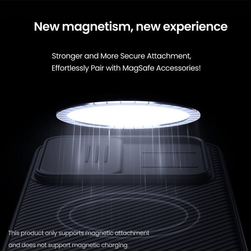 Nillkin CamShield PRO mágneses hátlap a Poco F7-hez Fekete