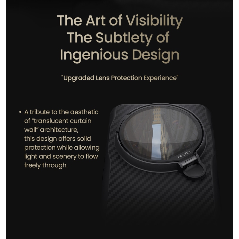 Nillkin CarboProp Aramid mágneses hátlap Xiaomi 15 Ultra fekete/átlátszó számára