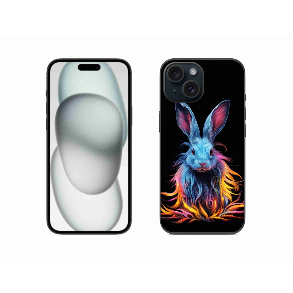 Gél borítás mmCase iPhone 15 készülékhez - absztrakt nyúl