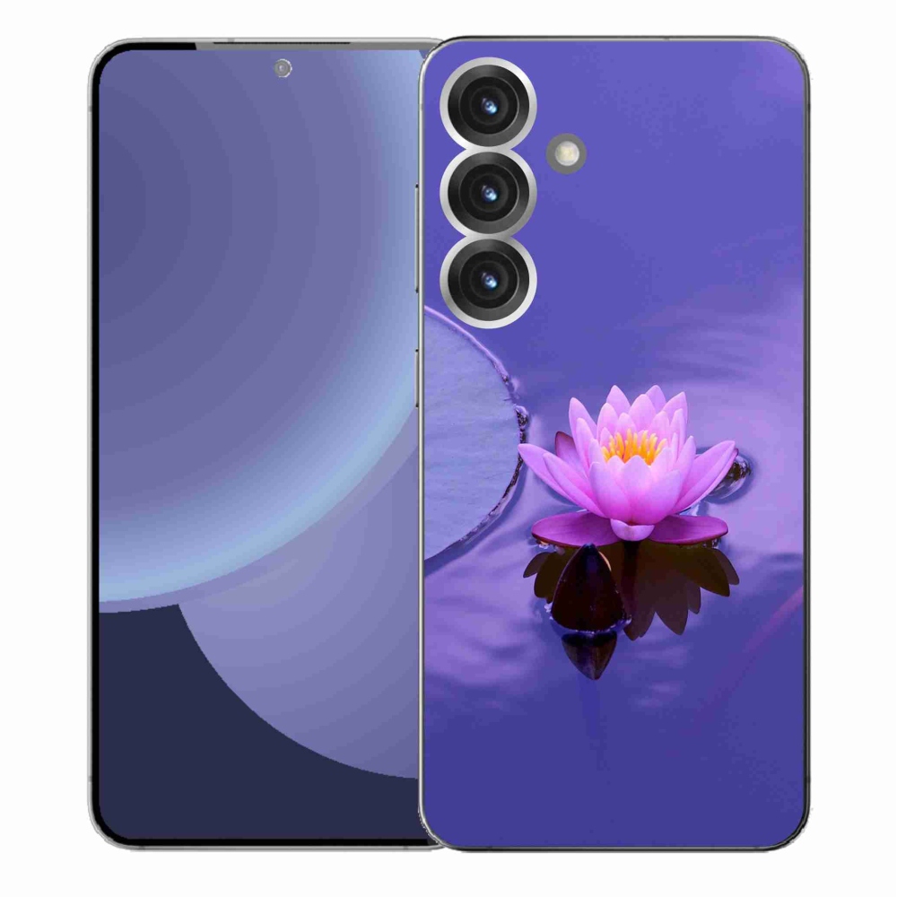 Gél borítás mmCase Samsung Galaxy S25+ készülékhez - virág a felületen