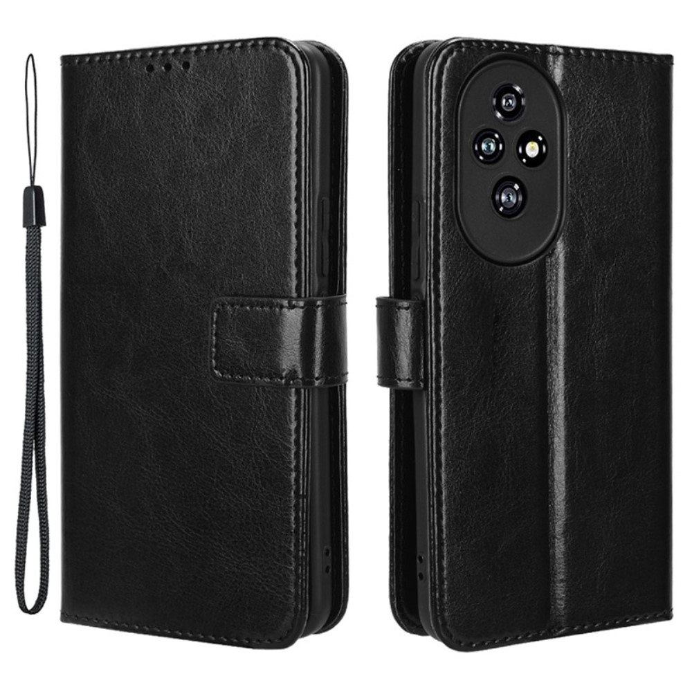 Őrült könyvtáska a Honor 200 5G-hez - fekete