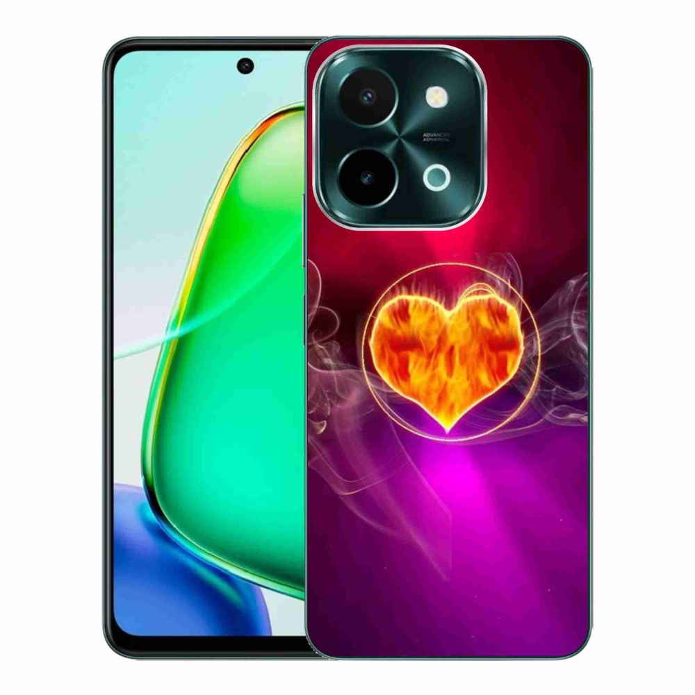 Gél borító mmCase a Vivo Y28-hoz - tüzes szív