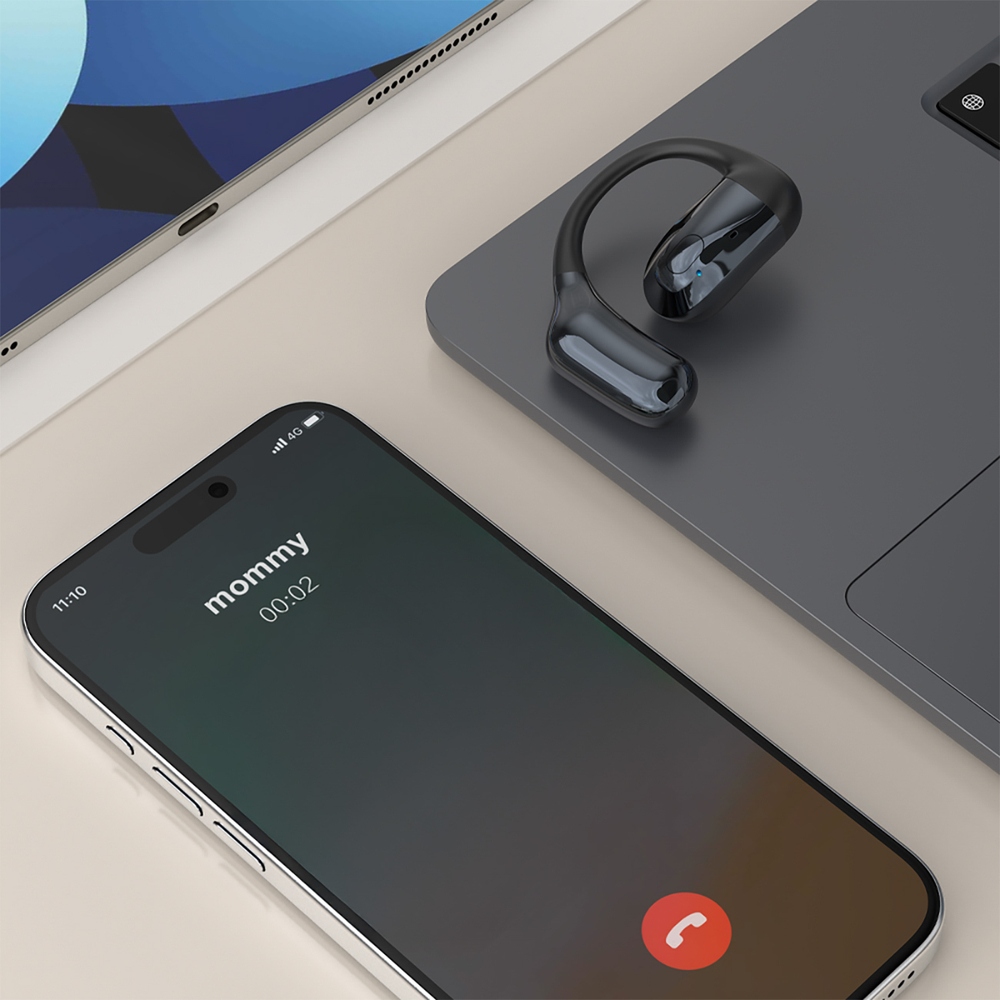 Dudao U4A OWS 5.3 Bluetooth headset mindkét fülhöz - fekete