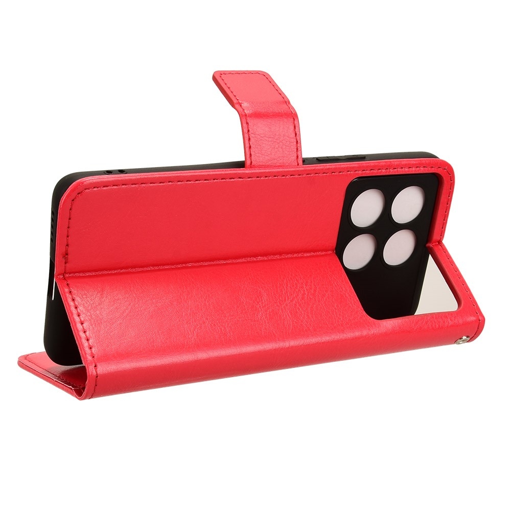 Tárcás könyv tok Xiaomi Poco X6 Pro 5G - piros