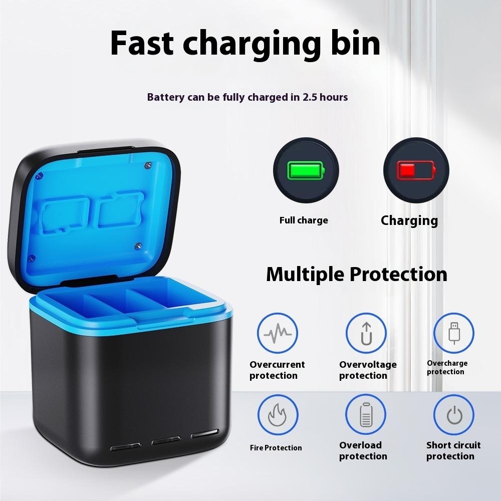 Praktikus töltőállomás és tárolótok GoPro Hero 13 kamerához