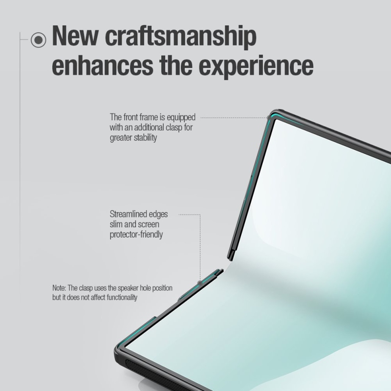 Nillkin Super Frosted FOLD hátlap a Samsung Galaxy Z Fold 7-hez Fekete