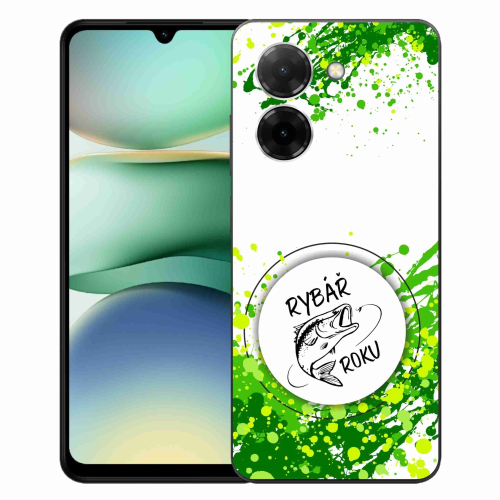 Gél borító mmCase a Xiaomi Redmi A5 (171.7x77.8x8.3mm) - az év horgásza fehér háttérrel