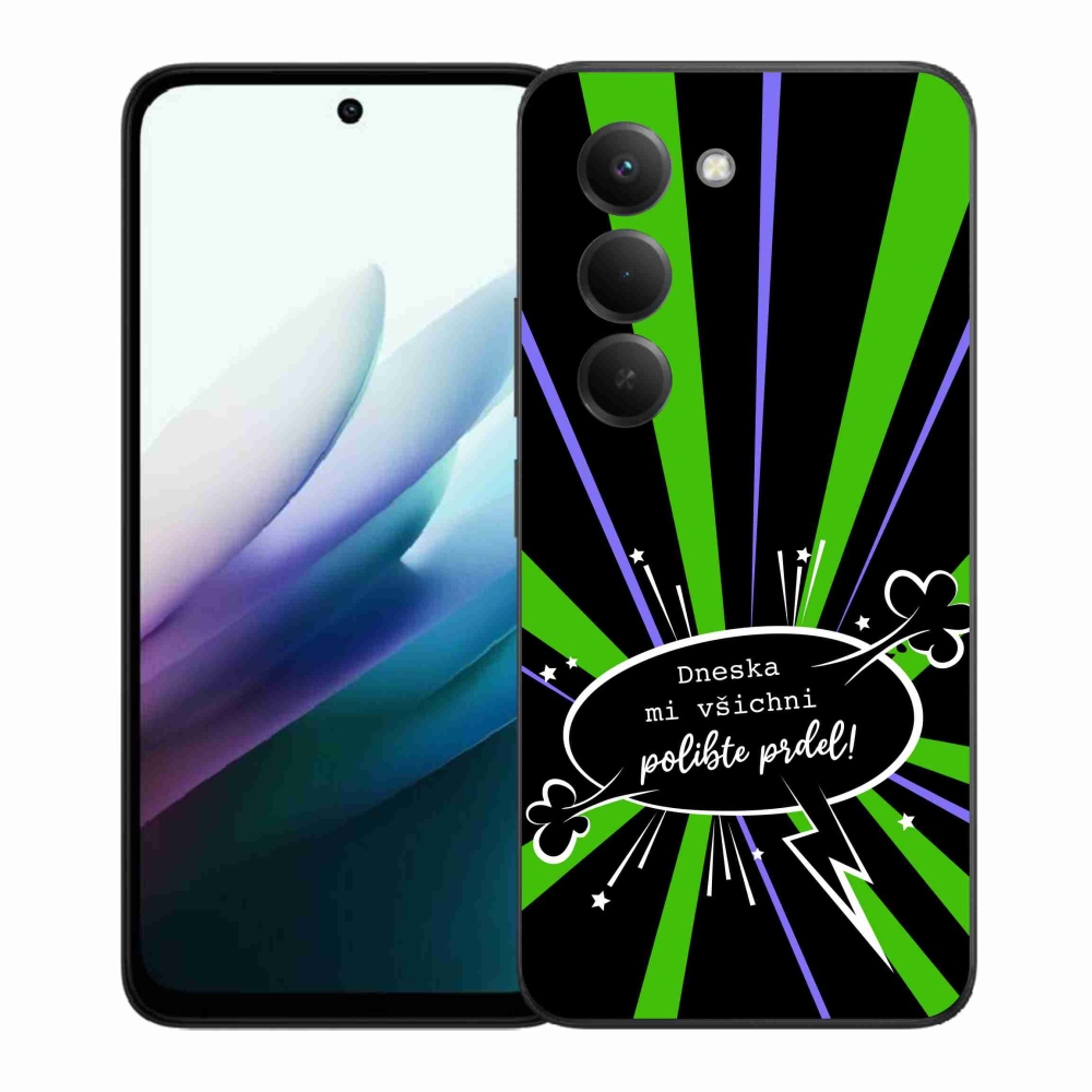 Gél borító mmCase a Xiaomi Redmi 15 4G/5G (171mm) - vicces szöveg 15 fekete háttérrel