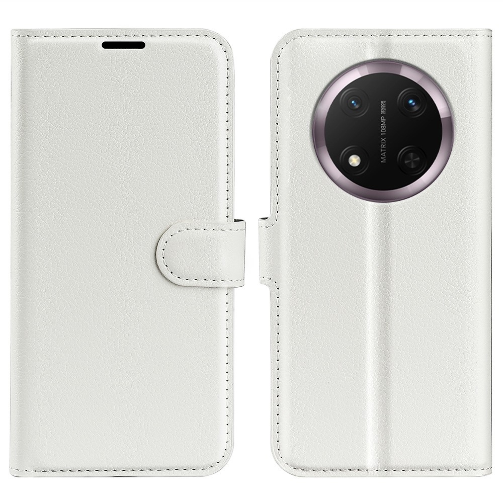 Litchi könyv tok a Honor Magic 7 Lite 5G készülékhez - fehér
