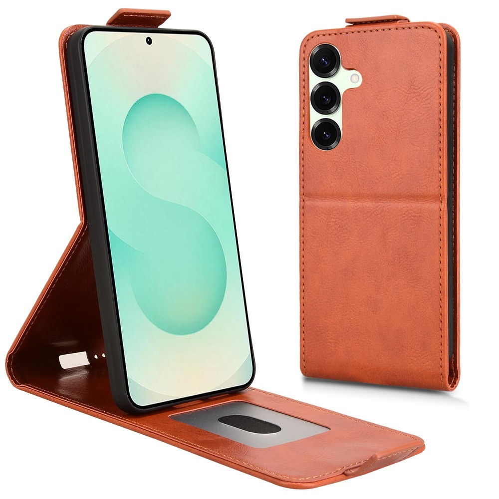 Vert flip tok Samsung Galaxy S25 FE készülékhez - narancssárga