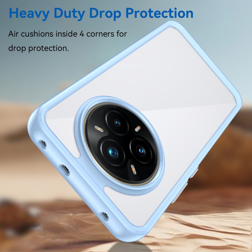 Gél tok fix hátlappal a Realme 14 Pro+ 5G készülékhez - kék