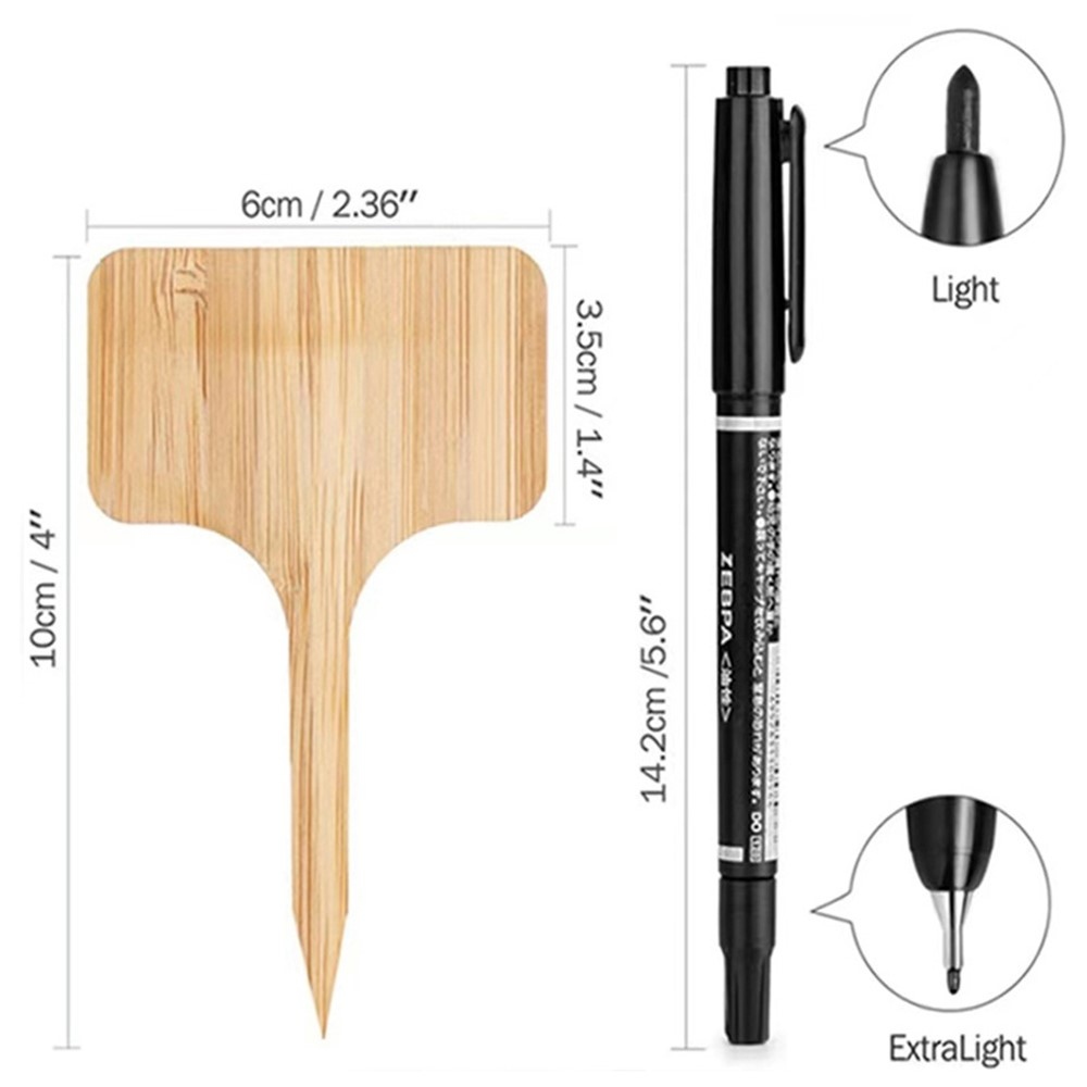 10 db-os fa névcímkekészlet kerti növényekhez