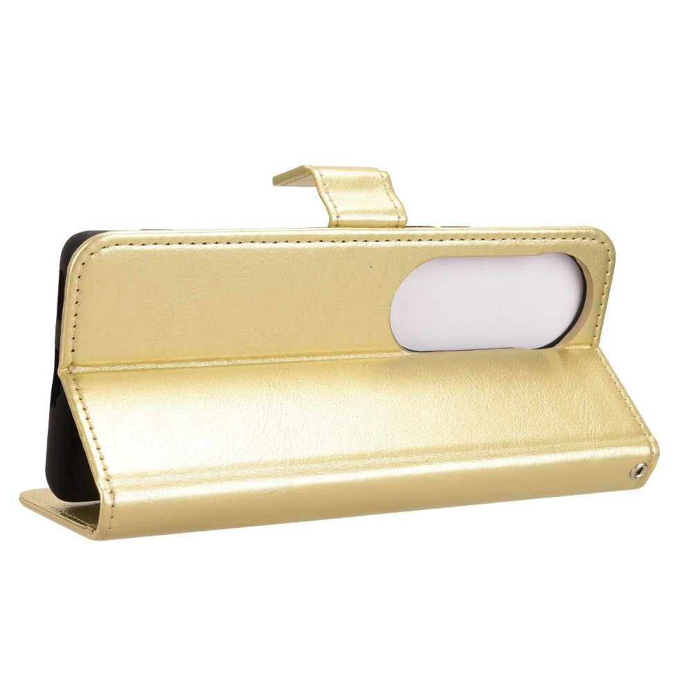 Őrült könyv tok a Vivo V40 5G-hez - arany színben