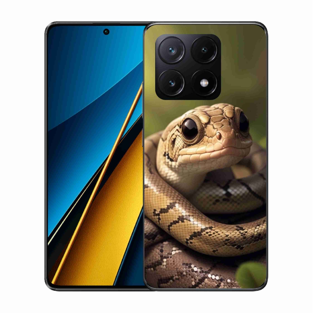 Gél borítás mmCase a Xiaomi Poco X6 Pro 5G számára - kígyó 1