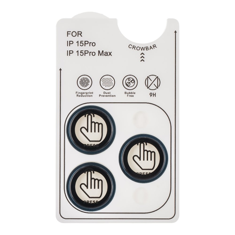 CSOMAG:ME objektívvédő Apple iPhone 15 Pro/15 Pro Max kék titán