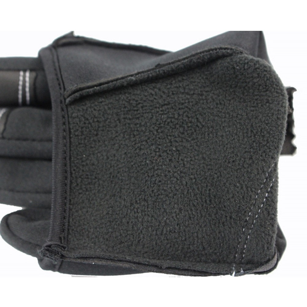 Kültéri szélálló tapadókesztyűk fekete színben - XL méret