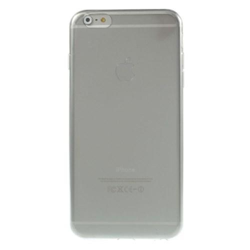 Ultravékony, fényes zselés tok iPhone 6 Plus és 6s Plus készülékhez - szürke