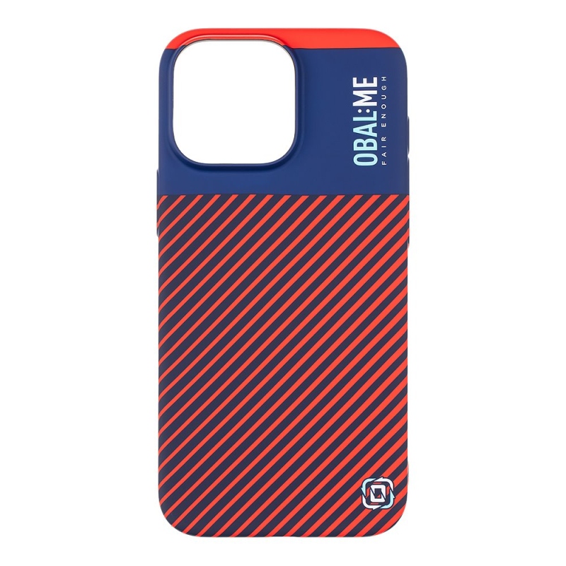 COVER:ME Flossy Stripes Cover for Apple iPhone 16 Pro Max Blue/Red borító kék/vörös