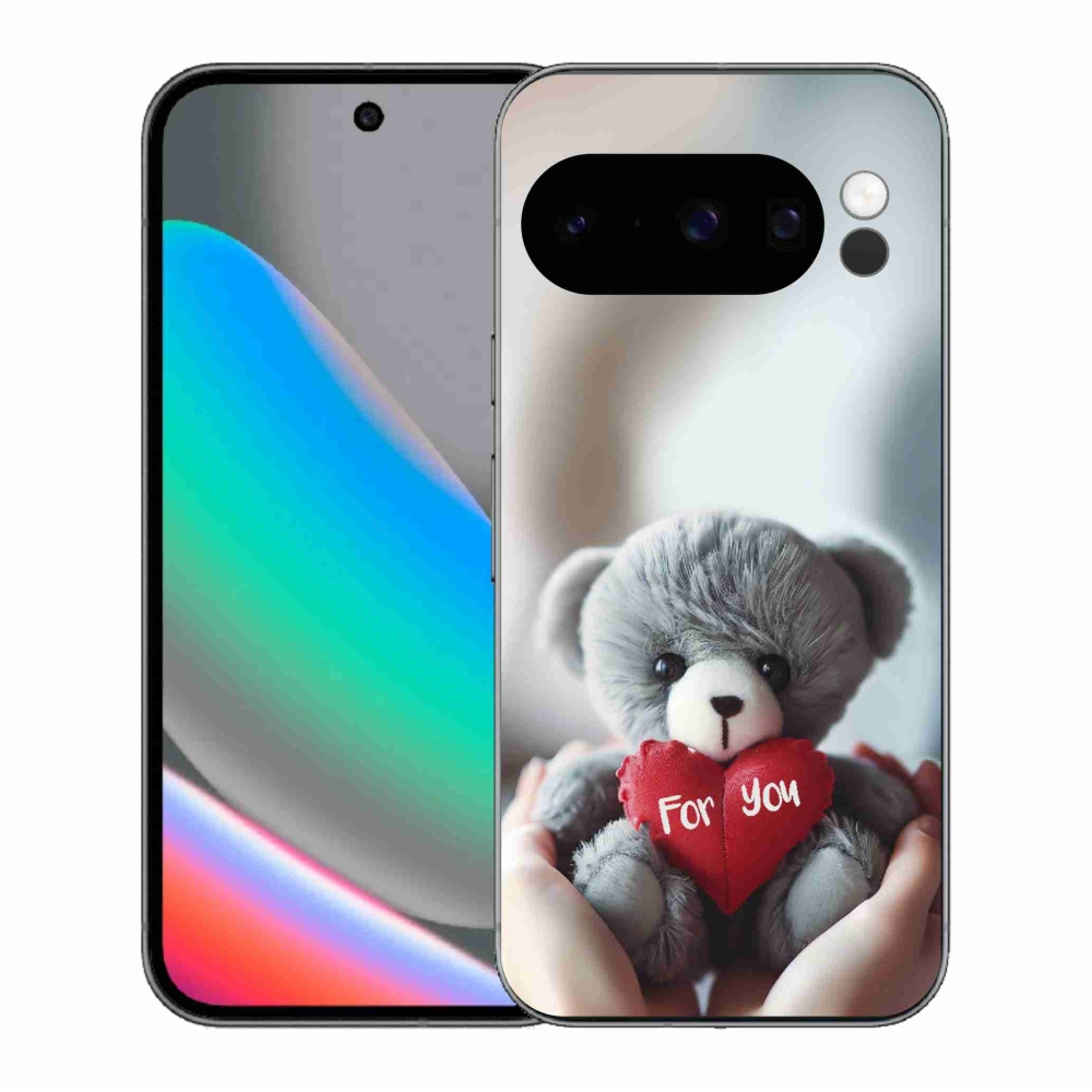 Gél borítás mmCase a Google Pixel 10 Pro számára - mackó a szerelmesek számára