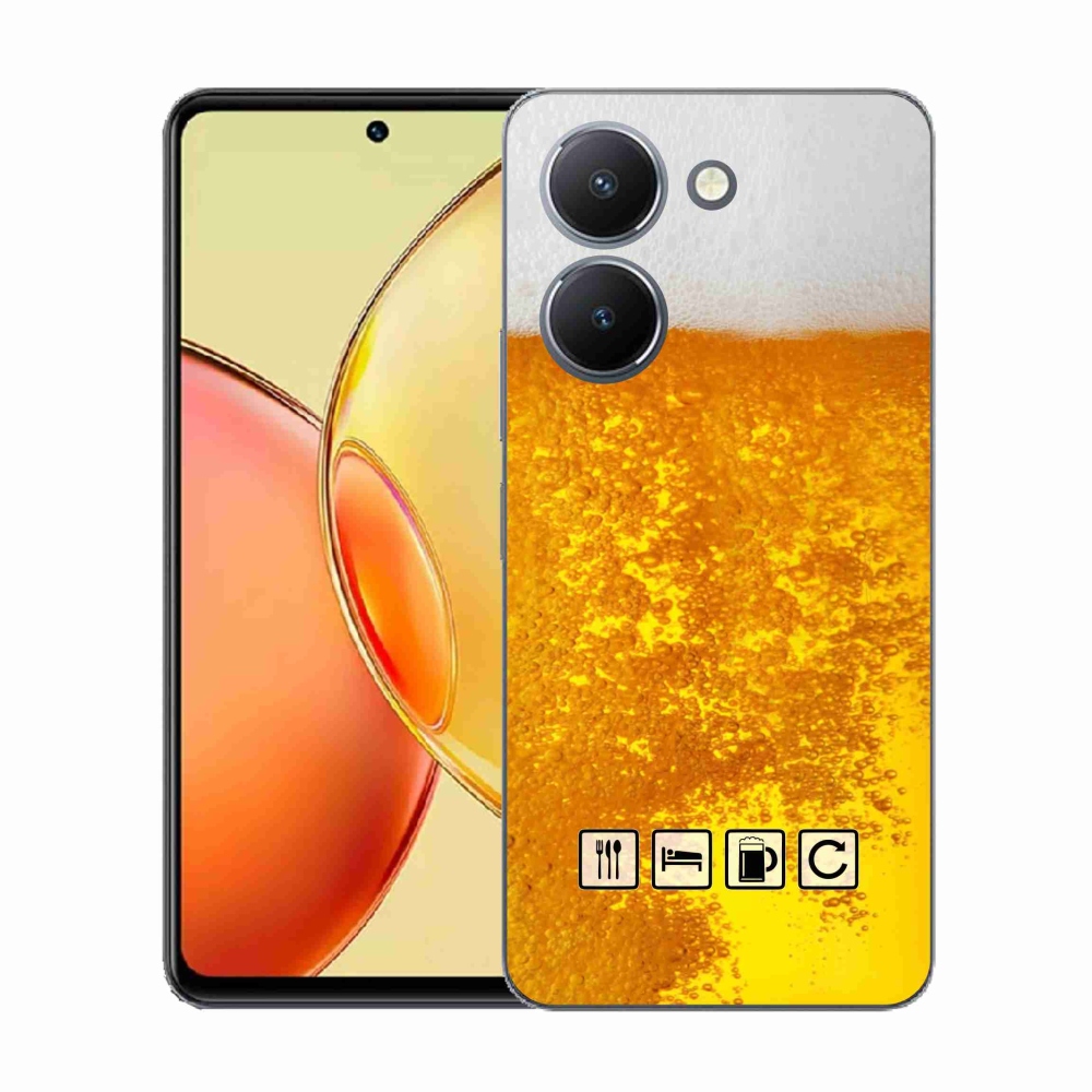 Zselés borítás mmCase a Vivo Y36-hoz - sör motívum 3