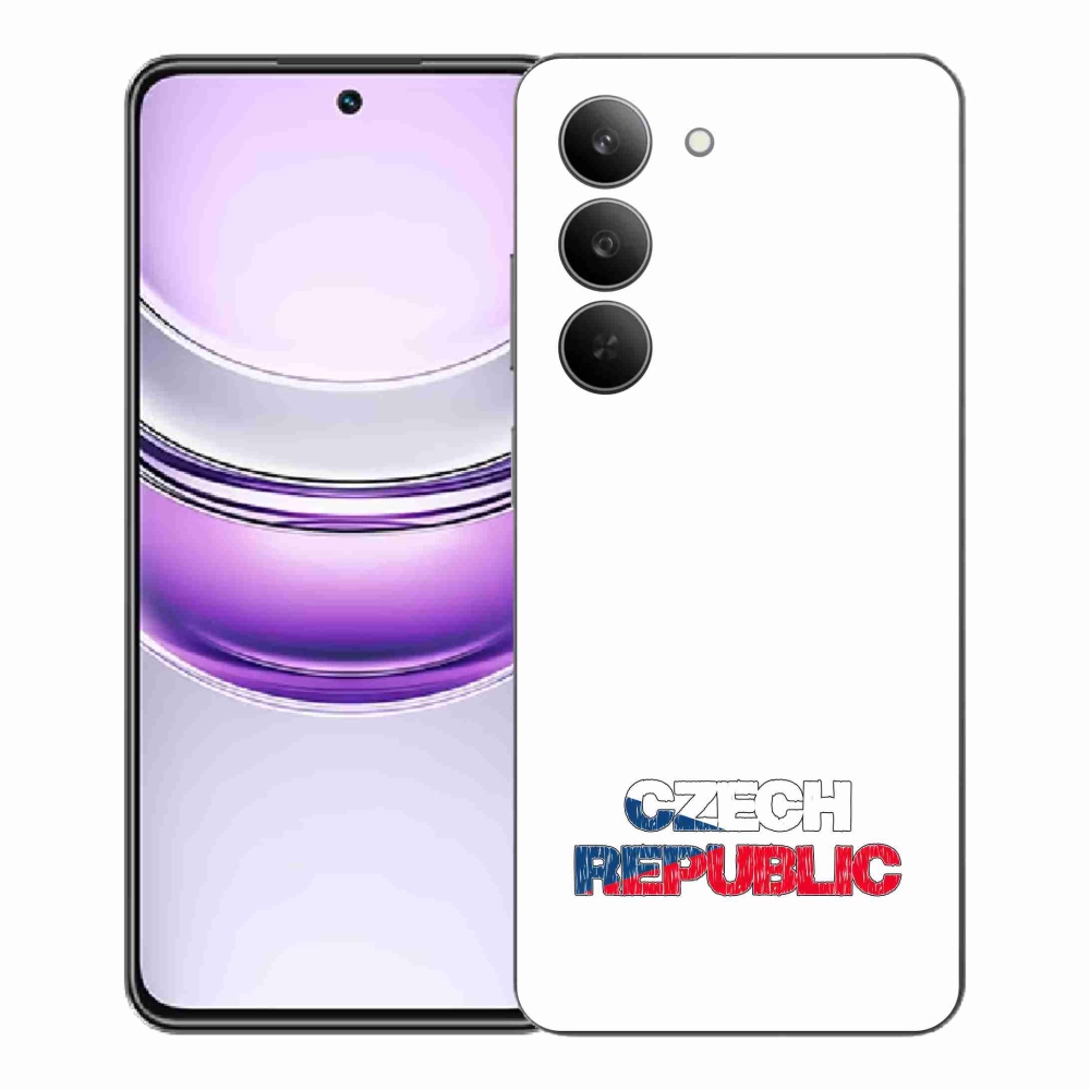 Gél borító mmCase a Realme 14x 5G készülékhez - Csehország fehér háttér