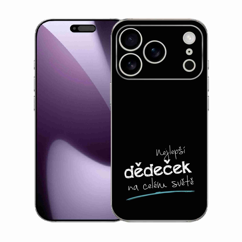 Gél borítás mmCase iPhone 17 Pro készülékhez - Legjobb nagypapa 3 fekete háttér