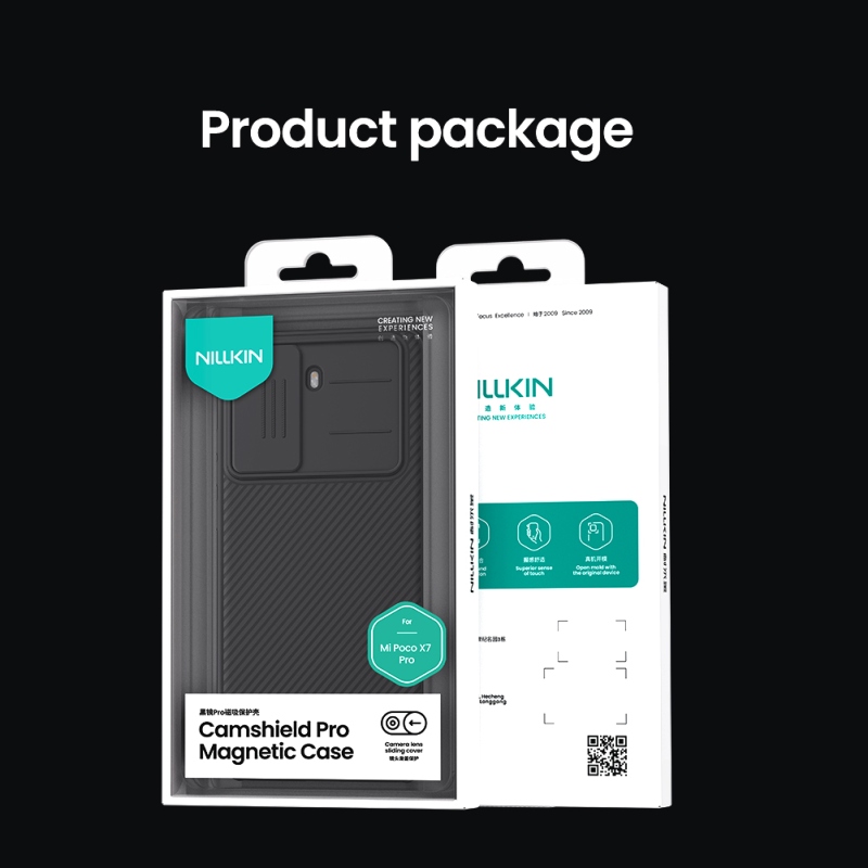 Nillkin CamShield PRO mágneses hátlap a Poco X7 Pro 5G számára Fekete