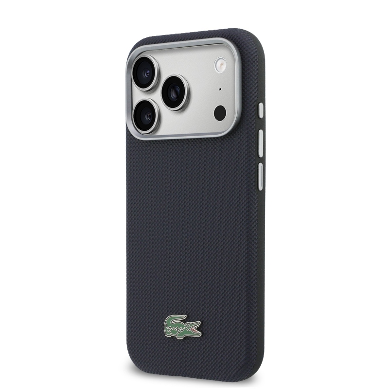 Lacoste PVC Petit Pique Semi Wrap MagSafe borító iPhone 17 Pro tengerészgyalogsághoz