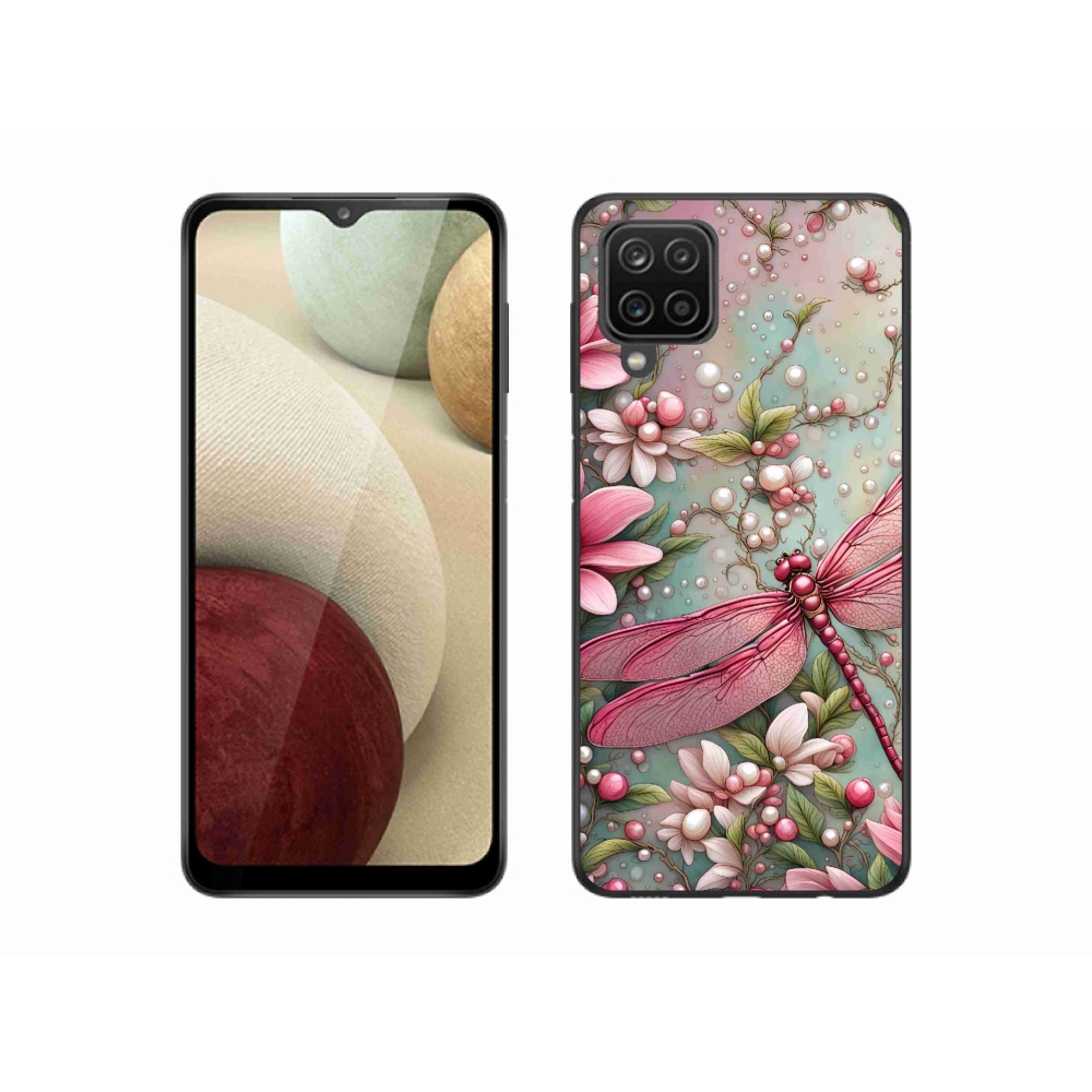 Zselés borítás mmCase Samsung Galaxy A12 készülékhez - szitakötő