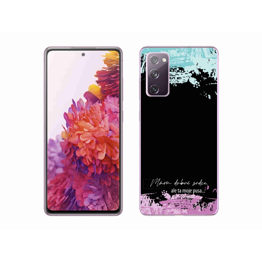 Gél borítás mmCase Samsung Galaxy S20 FE - vicces szöveg 3 fekete háttér