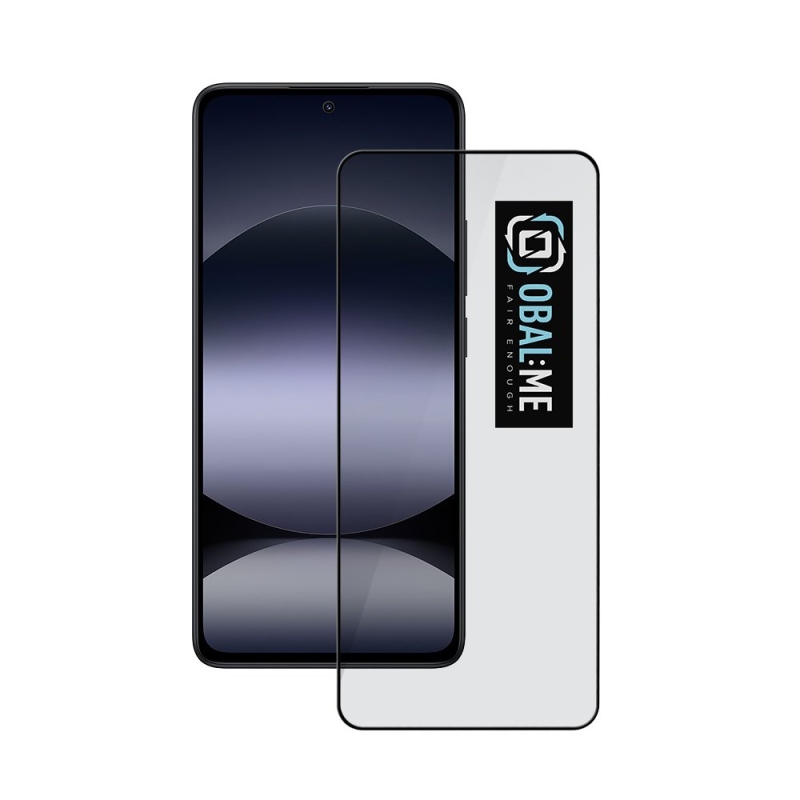 CSOMAG:ME 5D edzett üveg Xiaomi Redmi Note 14 4G/5G Fekete