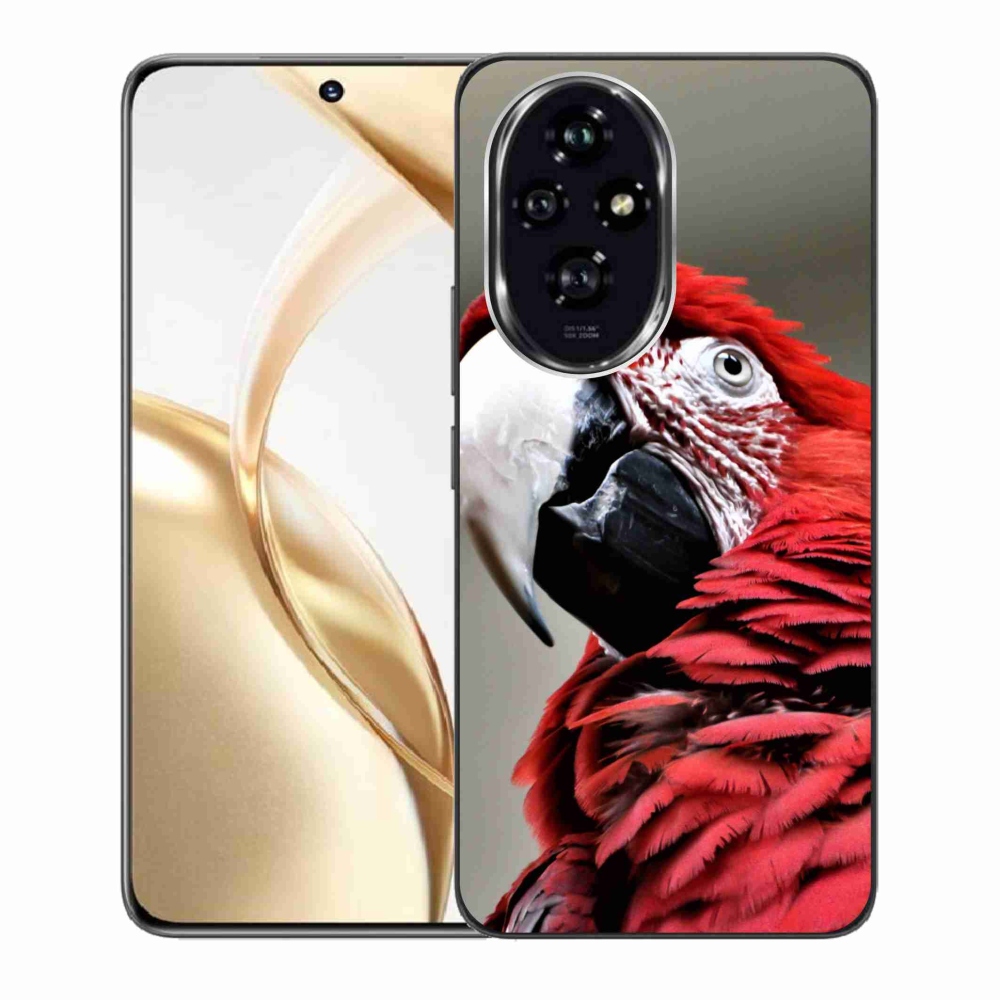 Gél tok mmCase a Honor 200 5G készülékhez - papagáj ara piros