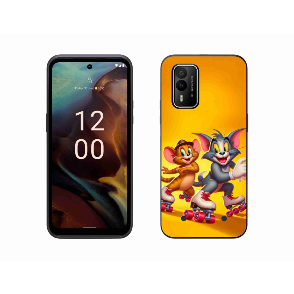 Zselés borítás mmCase a Nokia XR21 készülékhez - tom and jerry