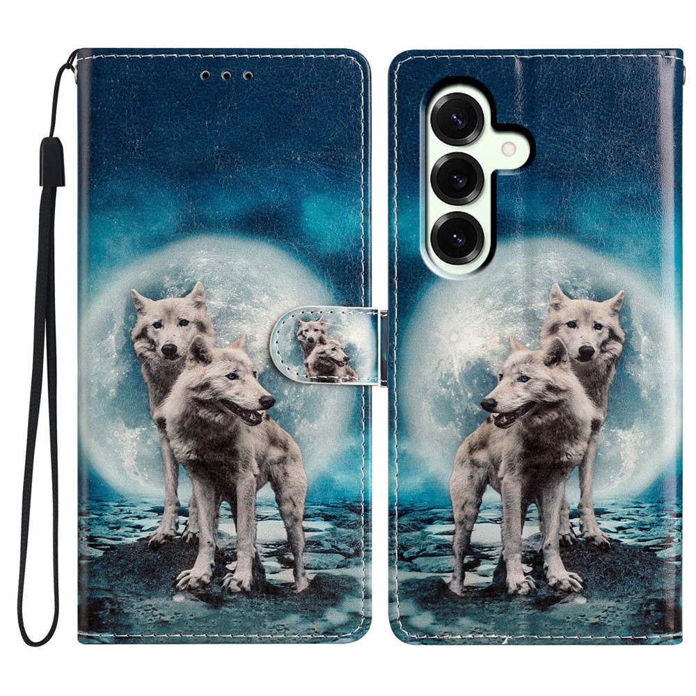 Egyedi könyvtáska Samsung Galaxy A27 készülékhez - két farkas