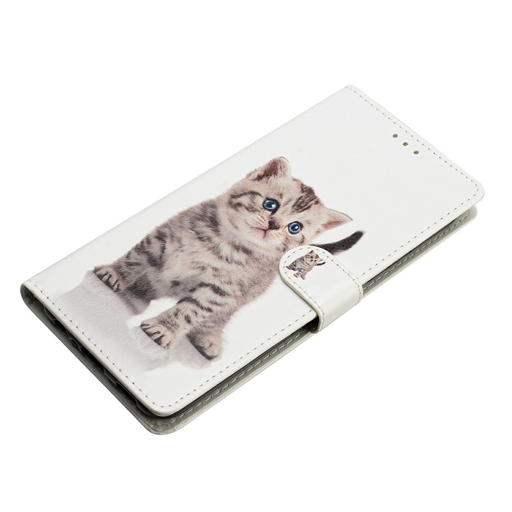 Egyedi könyvformájú tok a Xiaomi Redmi 17 4G/5G-hez – cica