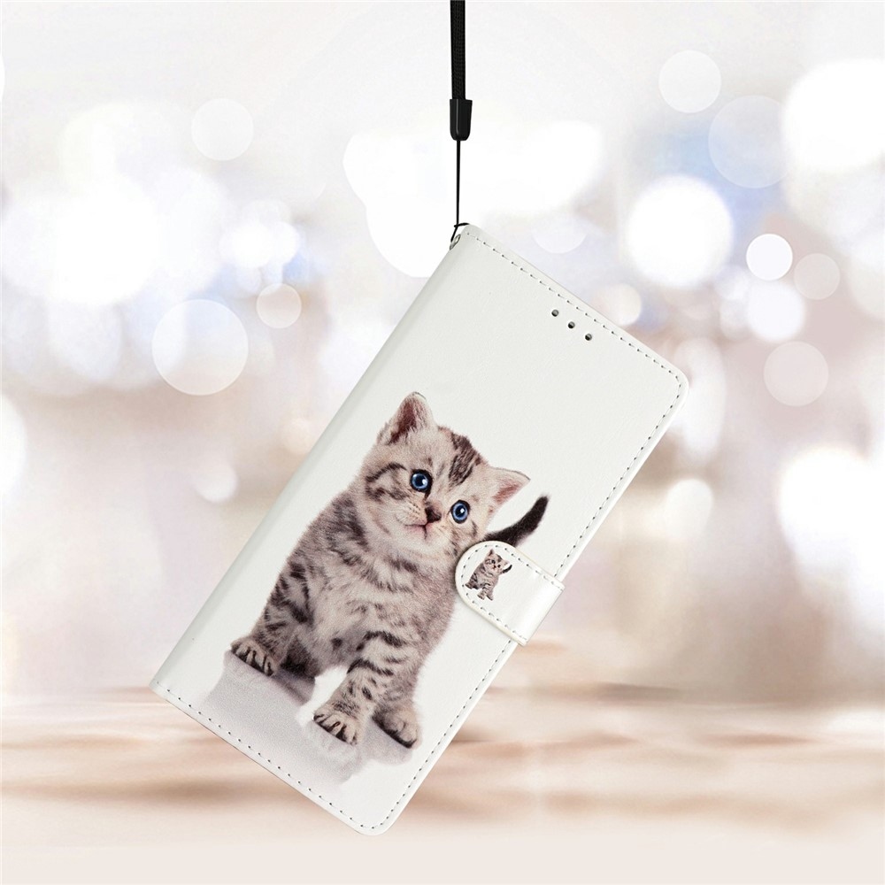 Egyedi könyvformájú tok a Xiaomi Redmi 17 4G/5G-hez – cica