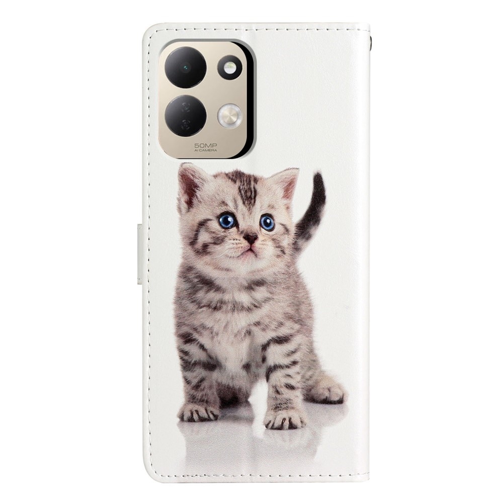 Egyedi könyvformájú tok a Xiaomi Redmi 17 4G/5G-hez – cica