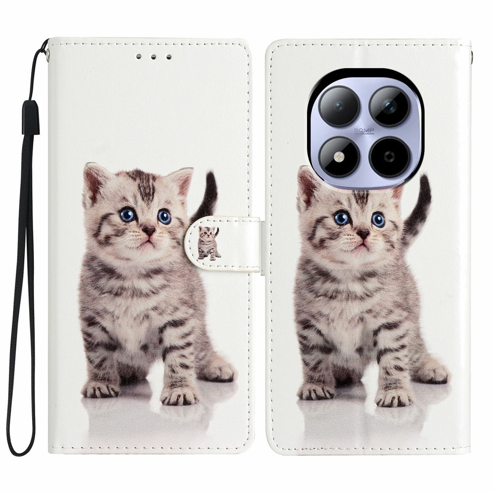 Egyedi könyv tok a Xiaomi Redmi Note 15 Pro 5G-hez - cica