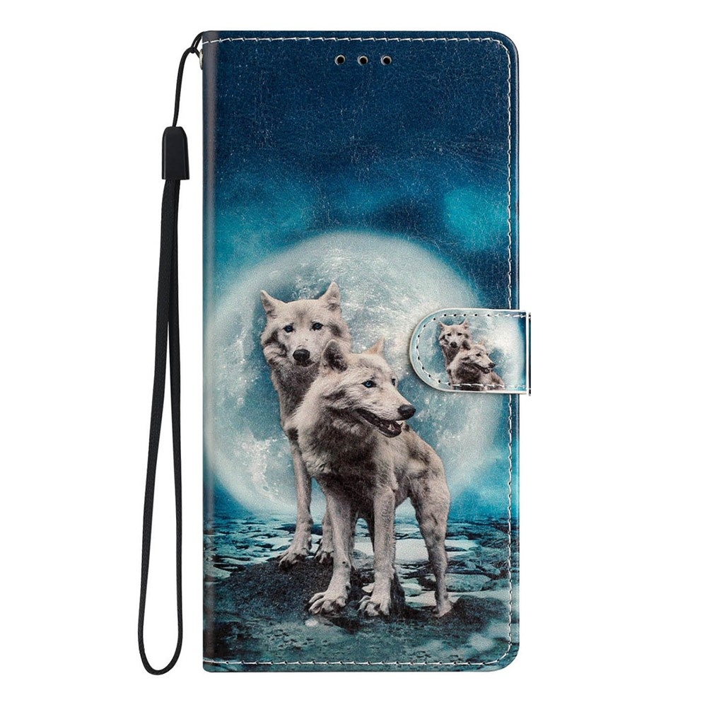 Egyedi könyvformájú tok a Xiaomi Redmi Note 17 4G/5G-hez – két farkas