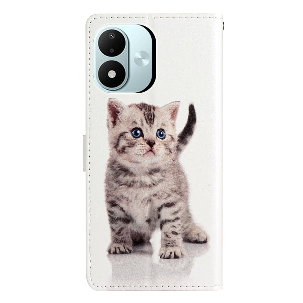 Egyedi könyvformájú tok a Xiaomi Redmi Note 17 4G/5G-hez – cica
