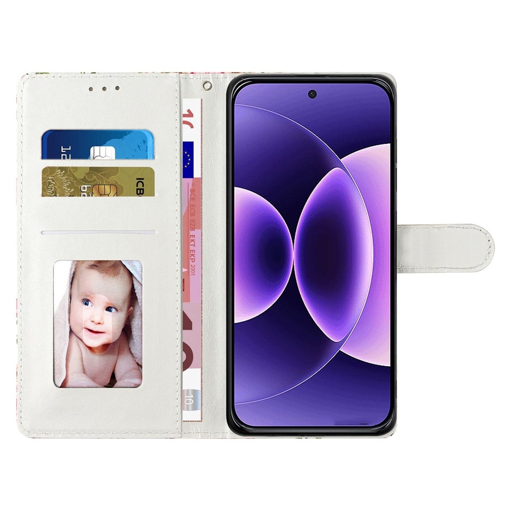 Egyedi könyvformájú tok a Xiaomi Redmi Note 17 4G/5G-hez – kék márvány