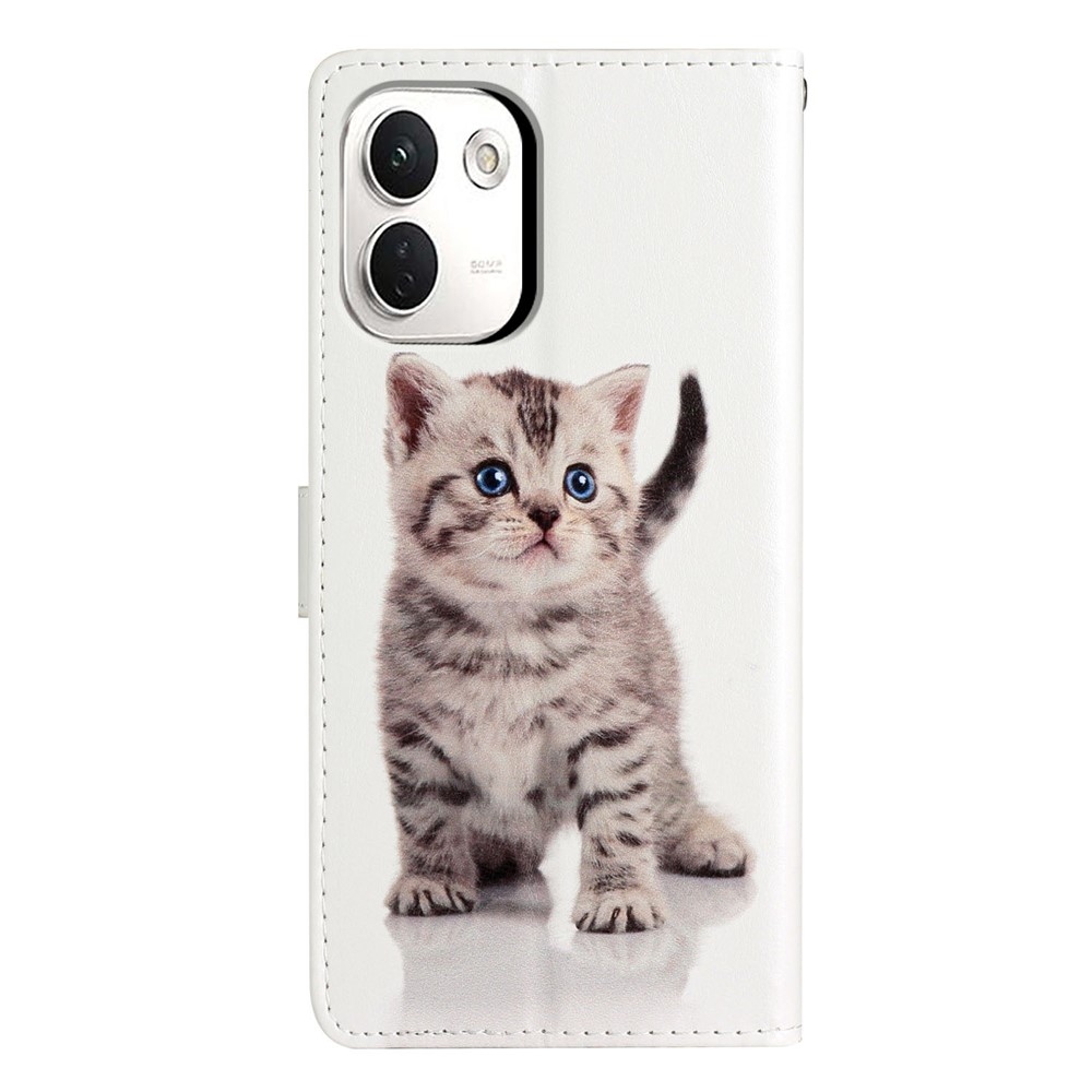 Egyedi könyvformájú tok a Xiaomi Redmi Note 17 Pro Max 5G-hez – cica